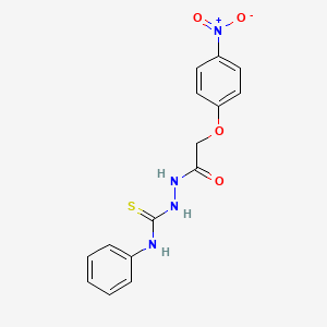2-[2-(4-nitrophenoxy)acetyl]-N-phenyl-1-hydrazinecarbothioamide