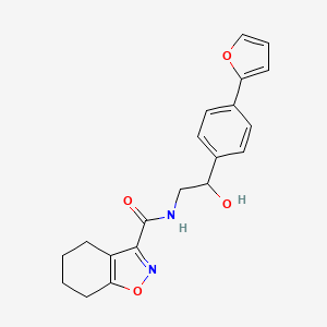 molecular formula C20H20N2O4 B2562736 N-{2-[4-(furan-2-yl)phenyl]-2-hydroxyethyl}-4,5,6,7-tetrahydro-1,2-benzoxazole-3-carboxamide CAS No. 2097859-95-3