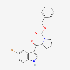 benzyl 2-(5-bromo-1H-indole-3-carbonyl)pyrrolidine-1-carboxylate