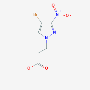 methyl 3-(4-bromo-3-nitro-1H-pyrazol-1-yl)propanoate