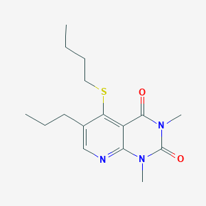 molecular formula C16H23N3O2S B2562775 5-(butylthio)-1,3-dimethyl-6-propylpyrido[2,3-d]pyrimidine-2,4(1H,3H)-dione CAS No. 899940-65-9