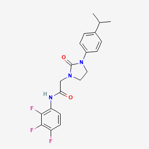 molecular formula C20H20F3N3O2 B2562779 2-(3-(4-isopropylphenyl)-2-oxoimidazolidin-1-yl)-N-(2,3,4-trifluorophenyl)acetamide CAS No. 1251557-72-8
