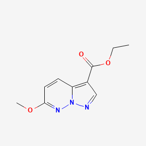 molecular formula C10H11N3O3 B2562786 6-甲氧基吡唑并[1,5-b]哒嗪-3-羧酸乙酯 CAS No. 2104165-64-0
