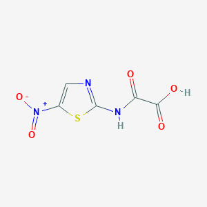 molecular formula C5H3N3O5S B2562827 2-((5-Nitrothiazol-2-yl)amino)-2-oxoacetic acid CAS No. 1448075-11-3