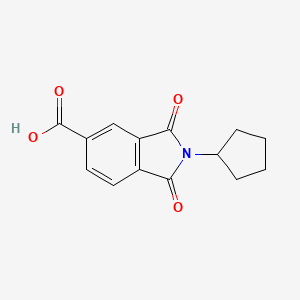 2-cyclopentyl-1,3-dioxo-2,3-dihydro-1H-isoindole-5-carboxylic acid