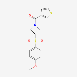 (3-((4-Methoxyphenyl)sulfonyl)azetidin-1-yl)(thiophen-3-yl)methanone