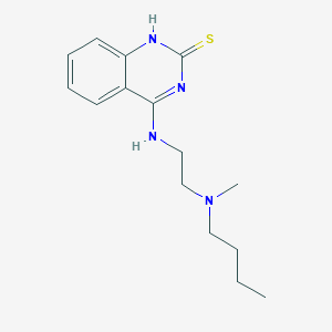 molecular formula C15H22N4S B2562911 4-[2-[丁基(甲基)氨基]乙基氨基]-1H-喹唑啉-2-硫酮 CAS No. 440334-07-6