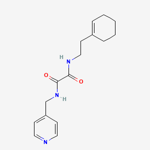molecular formula C16H21N3O2 B2562928 N-[2-(cyclohexen-1-yl)ethyl]-N'-(pyridin-4-ylmethyl)oxamide CAS No. 432508-90-2