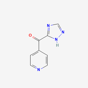 molecular formula C8H6N4O B2562958 4-(4H-1,2,4-triazole-3-carbonyl)pyridine CAS No. 1520363-52-3