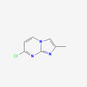molecular formula C7H6ClN3 B2562972 7-氯-2-甲基咪唑并[1,2-a]嘧啶 CAS No. 1289058-18-9
