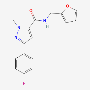 3-(4-fluorophenyl)-N-(furan-2-ylmethyl)-1-methyl-1H-pyrazole-5-carboxamide