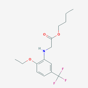 molecular formula C15H20F3NO3 B256298 Butyl [2-ethoxy-5-(trifluoromethyl)anilino]acetate 