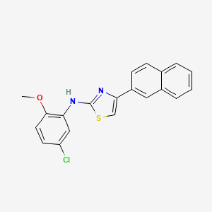 N-(5-chloro-2-methoxyphenyl)-4-(2-naphthyl)-1,3-thiazol-2-amine
