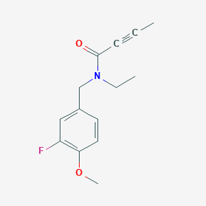 N-Ethyl-N-[(3-fluoro-4-methoxyphenyl)methyl]but-2-ynamide
