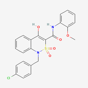 1-(4-chlorobenzyl)-4-hydroxy-N-(2-methoxyphenyl)-1H-2,1-benzothiazine-3-carboxamide 2,2-dioxide