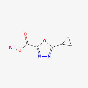 Potassium 5-cyclopropyl-1,3,4-oxadiazole-2-carboxylate