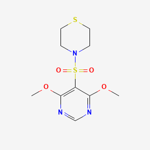 4-[(4,6-Dimethoxy-5-pyrimidinyl)sulfonyl]thiomorpholine