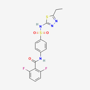 N-{4-[(5-ethyl-1,3,4-thiadiazol-2-yl)sulfamoyl]phenyl}-2,6-difluorobenzamide