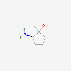 molecular formula C6H13NO B2563046 (1R,2R)-2-amino-1-methyl-cyclopentanol CAS No. 1400689-45-3