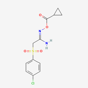 (Z)-[1-amino-2-(4-chlorobenzenesulfonyl)ethylidene]amino cyclopropanecarboxylate