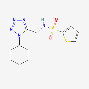 N-((1-cyclohexyl-1H-tetrazol-5-yl)methyl)thiophene-2-sulfonamide