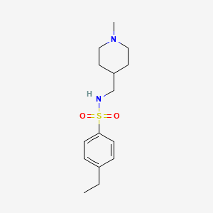 4-ethyl-N-((1-methylpiperidin-4-yl)methyl)benzenesulfonamide