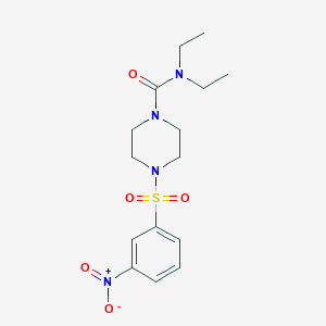 N,N-diethyl-4-(3-nitrophenyl)sulfonylpiperazine-1-carboxamide