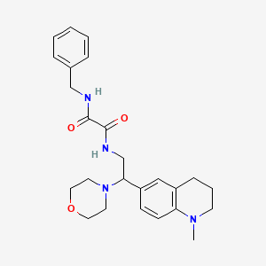 N-benzyl-N'-[2-(1-methyl-1,2,3,4-tetrahydroquinolin-6-yl)-2-morpholin-4-ylethyl]ethanediamide