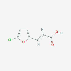 molecular formula C7H5ClO3 B2563103 3-(5-Chloro-2-furyl)acrylic acid CAS No. 111252-98-3; 75426-52-7