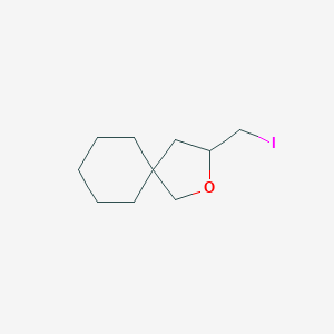 molecular formula C10H17IO B2563117 3-(碘甲基)-2-氧杂螺[4.5]癸烷 CAS No. 1403649-40-0