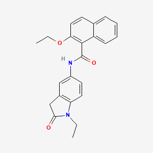 2-ethoxy-N-(1-ethyl-2-oxoindolin-5-yl)-1-naphthamide
