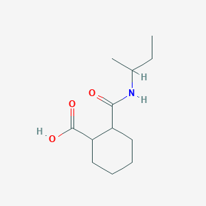 molecular formula C12H21NO3 B2563133 2-[(Sec-butylamino)carbonyl]cyclohexanecarboxylic acid CAS No. 1052642-90-6