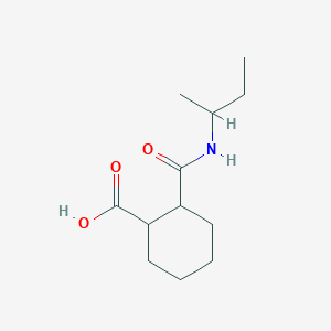 molecular formula C12H21NO3 B2563133 2-[(仲丁基氨基)羰基]环己烷羧酸 CAS No. 1052642-90-6