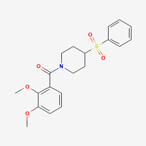 molecular formula C20H23NO5S B2563135 (2,3-Dimethoxyphenyl)(4-(phenylsulfonyl)piperidin-1-yl)methanone CAS No. 1448060-79-4