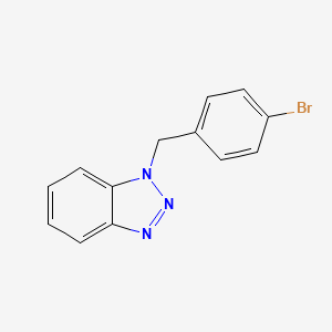 molecular formula C13H10BrN3 B2563137 1-[(4-Bromophenyl)methyl]benzotriazole CAS No. 73798-62-6