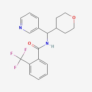 N-(pyridin-3-yl(tetrahydro-2H-pyran-4-yl)methyl)-2-(trifluoromethyl)benzamide