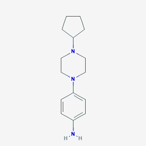 molecular formula C15H23N3 B256317 4-(4-Cyclopentylpiperazin-1-yl)aniline CAS No. 443915-55-7
