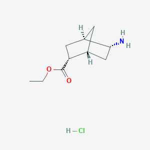 Ethyl (1R,2R,4R,5R)-5-aminobicyclo[2.2.1]heptane-2-carboxylate;hydrochloride
