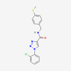 molecular formula C17H15ClN4OS B2563177 1-(2-chlorophenyl)-N-(4-(methylthio)benzyl)-1H-1,2,3-triazole-4-carboxamide CAS No. 1226444-44-5