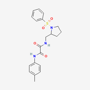 N1-((1-(phenylsulfonyl)pyrrolidin-2-yl)methyl)-N2-(p-tolyl)oxalamide