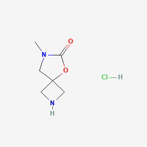 7-Methyl-5-oxa-2,7-diazaspiro[3.4]octan-6-one hydrochloride