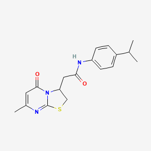 N-(4-isopropylphenyl)-2-(7-methyl-5-oxo-3,5-dihydro-2H-thiazolo[3,2-a]pyrimidin-3-yl)acetamide