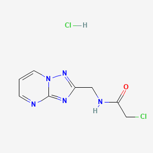 2-Chloro-N-([1,2,4]triazolo[1,5-a]pyrimidin-2-ylmethyl)acetamide;hydrochloride