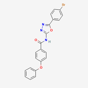 N-[5-(4-bromophenyl)-1,3,4-oxadiazol-2-yl]-4-phenoxybenzamide