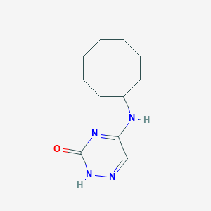 molecular formula C11H18N4O B256323 5-(cyclooctylamino)-1,2,4-triazin-3(2H)-one 