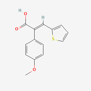 (E)-2-(4-methoxyphenyl)-3-thiophen-2-ylprop-2-enoic acid