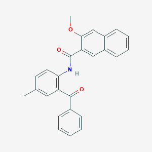molecular formula C26H21NO3 B2563248 N-(2-benzoyl-4-methylphenyl)-3-methoxy-2-naphthamide CAS No. 313237-29-5