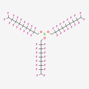 molecular formula C27H9BF48O3 B2563257 Tris(1H,1H,9H-perfluorononyl)borate CAS No. 1814-40-0