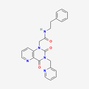 2-(2,4-dioxo-3-(pyridin-2-ylmethyl)-3,4-dihydropyrido[3,2-d]pyrimidin-1(2H)-yl)-N-phenethylacetamide