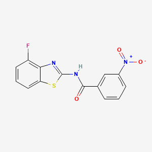 N-(4-fluoro-1,3-benzothiazol-2-yl)-3-nitrobenzamide